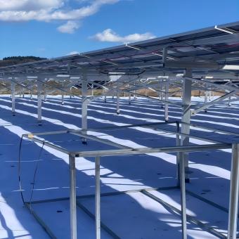 suporte solar de alumínio do sistema de montagem à terra 81.4kw